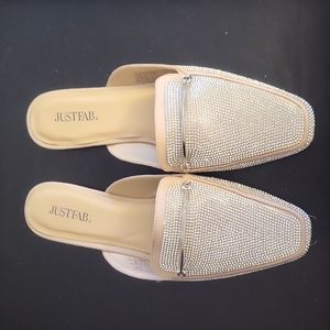 Just Fab bling mules